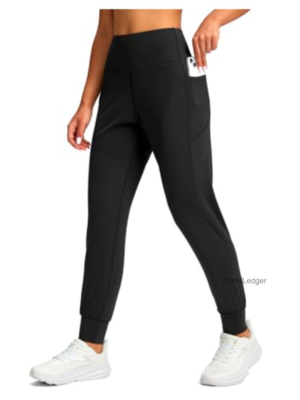 Joggers with Pockets High Rise Tapered Leg Buttery Soft Active Pants